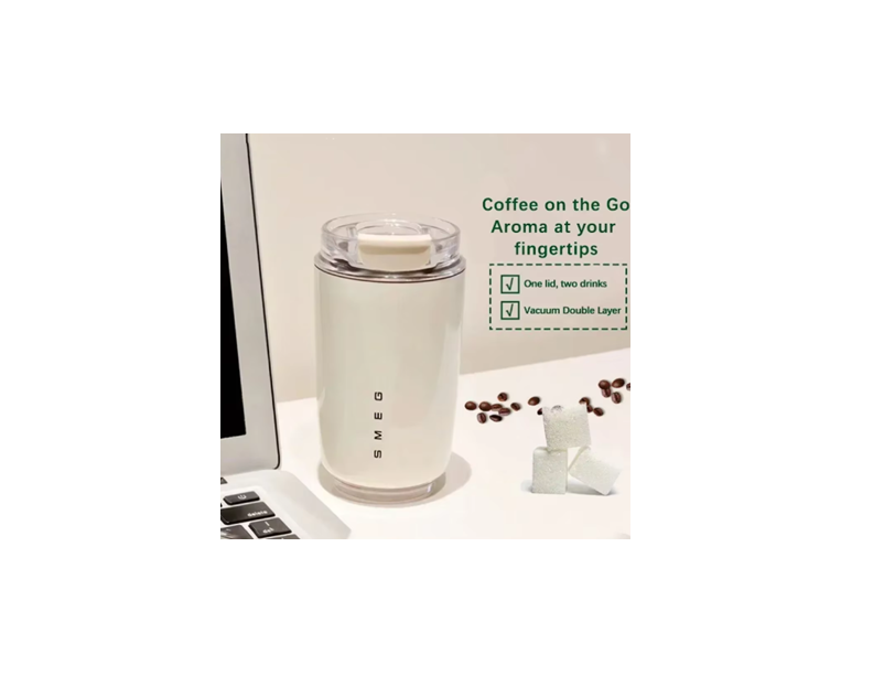 Mug isotherme Acier Inoxydable de 350ml, Bouteille Thermos à Eau, Tasse à Café, Mug de Voyage, SMEG